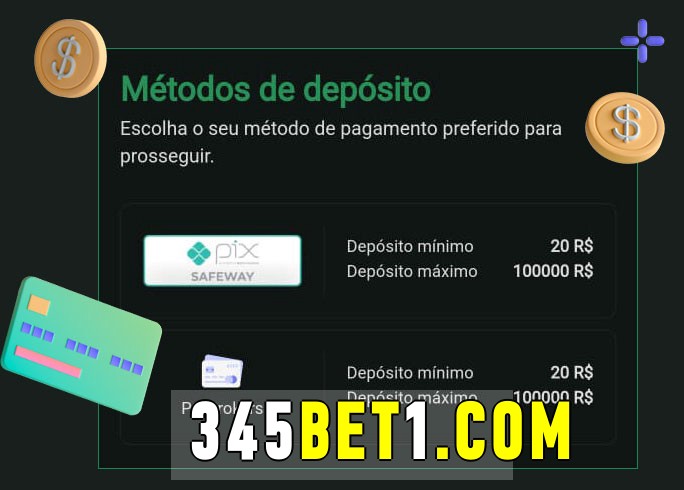 O cassino 345bet bet oferece uma grande variedade de métodos de pagamento