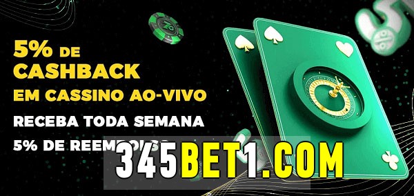 Promoções do cassino ao Vivo 345bet 